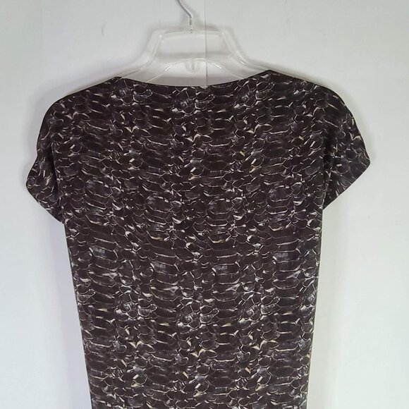 JosephSheath Dress Cap Sleeve Geometric Print Multicolor Womens Size 36 - Picture 7 of 8